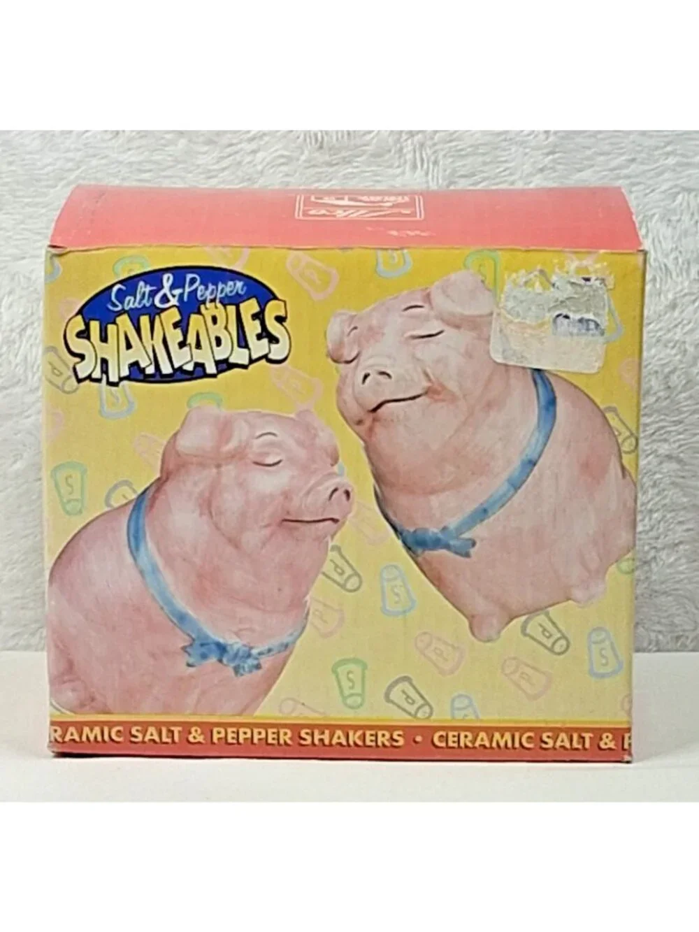 Vintage Alco Pig Salt & Pepper Shakeables NEW Ceramic Shakers 3